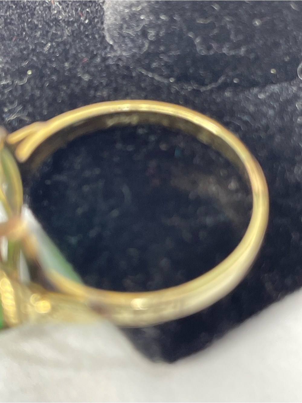 Vintage Jade 14K Ring Size 7.5 - Picture 7 of 10